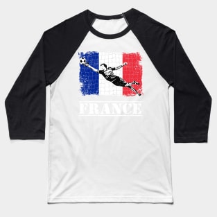 France Soccer Goalie Goal Keeper Shirt Baseball T-Shirt